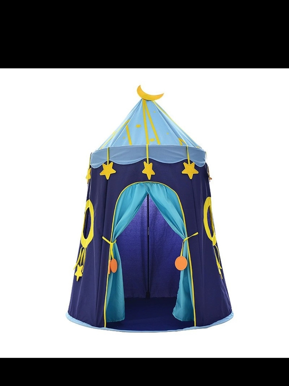 Kids Star & Moon Play Tent - Blue